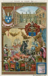 Pierre Paul Rubens recevant un titre de chevalier du roi Charles Ier d